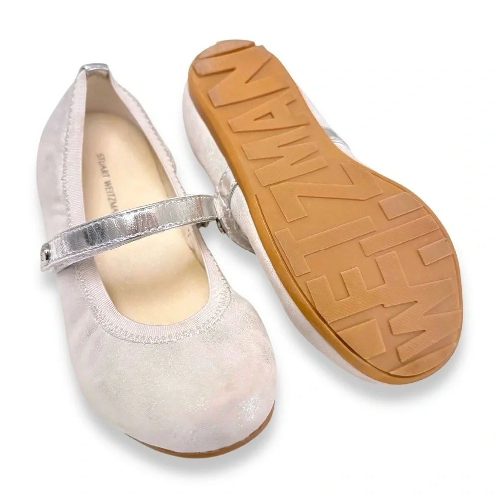 Stuart Weitzman Girls Mary Jane Dress Shoes Toddler Size 9 Memory Foam Flats - Picture 4 of 4